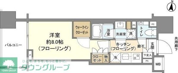 クレヴィア文京湯島の物件間取画像